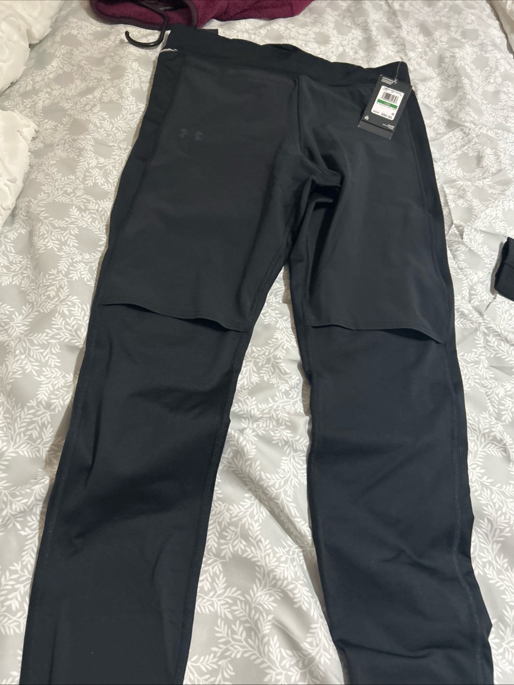 Under Armour Women Compression High Rise Full  Leggings Cold Gear Run Ski L. 90$